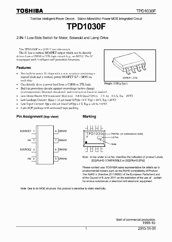 TPD1030F-13_8395025.PDF Datasheet