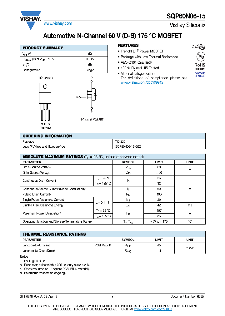 SQP60N06-15-15_8396318.PDF Datasheet
