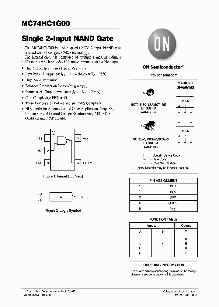 NLV74HC1G00DFT1G_8397274.PDF Datasheet