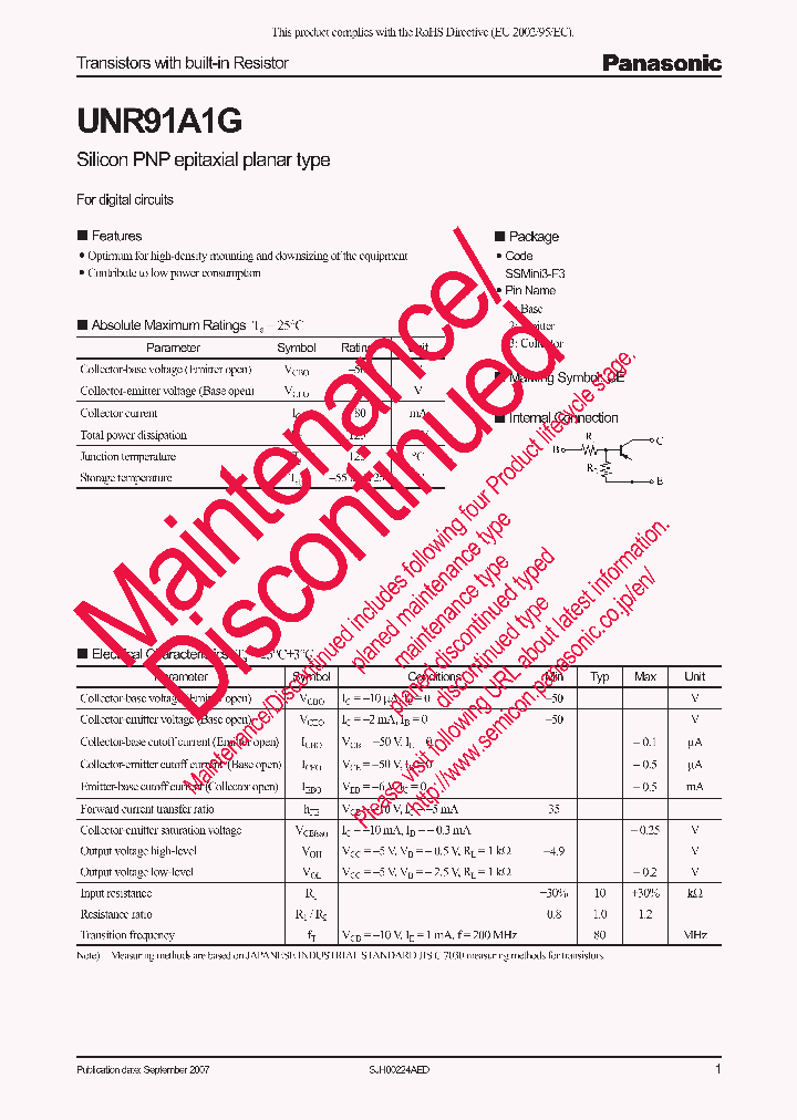 UNR91A1G_8399111.PDF Datasheet