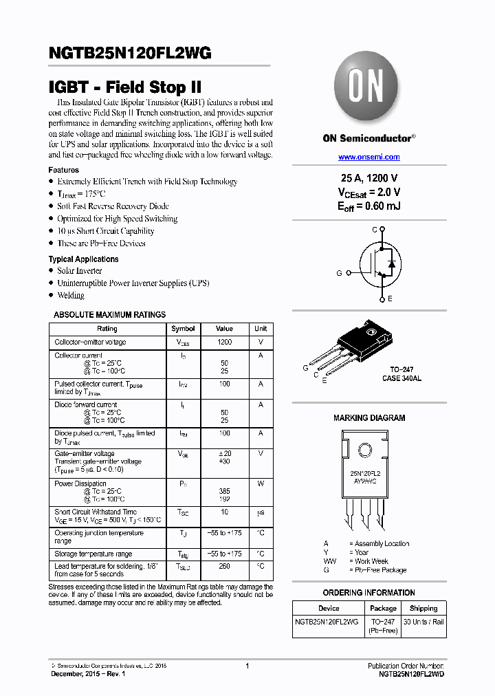 NGTB25N120FL2WG_8399170.PDF Datasheet