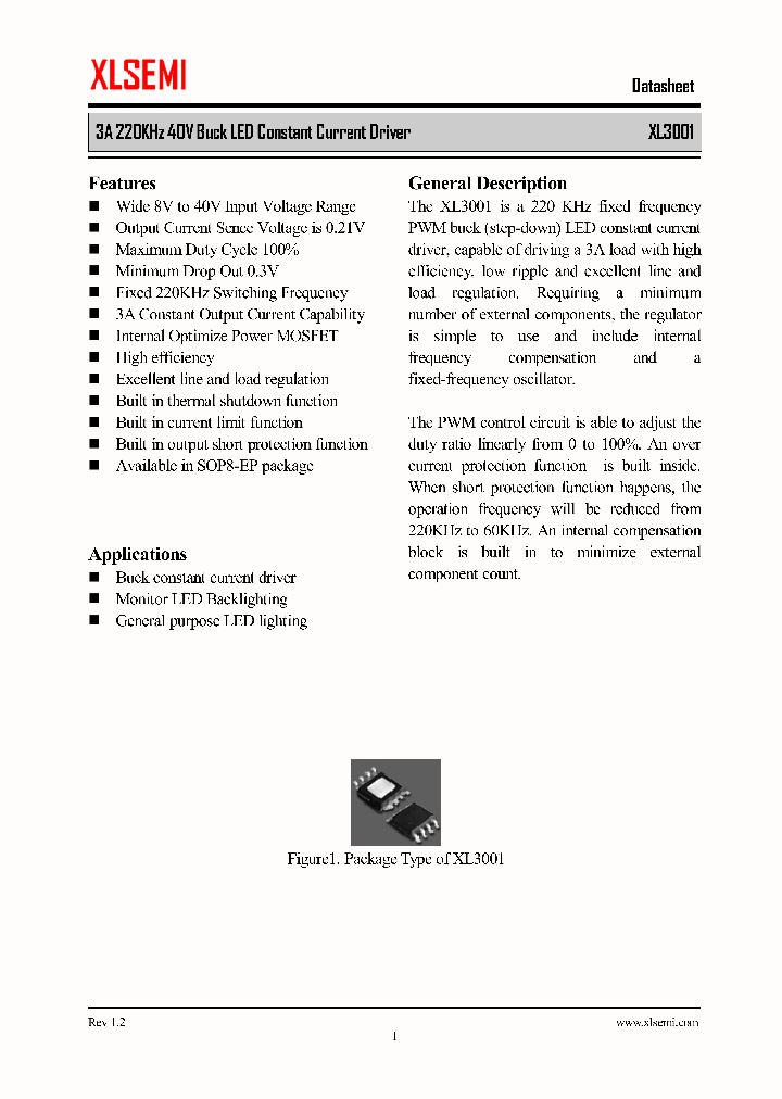 XL3001E1_8399351.PDF Datasheet