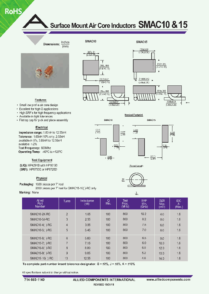 SMAC10-15_8399675.PDF Datasheet