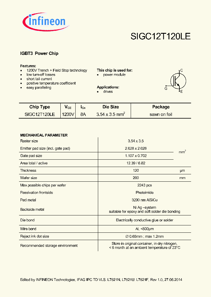 SIGC12T120LE_8399971.PDF Datasheet