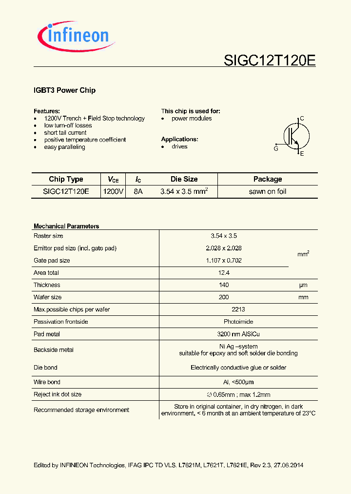 SIGC12T120E_8399970.PDF Datasheet