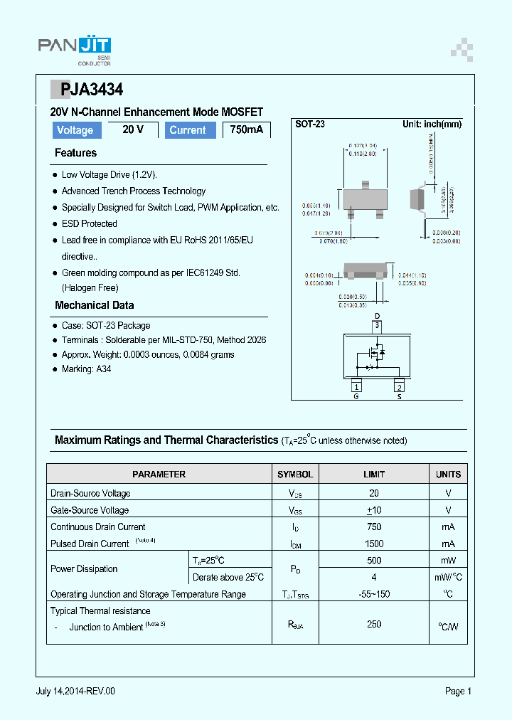 PJA3434_8400033.PDF Datasheet