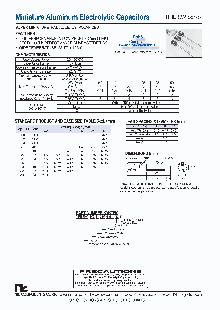 NRE-SW330M16V63X7F_8400431.PDF Datasheet