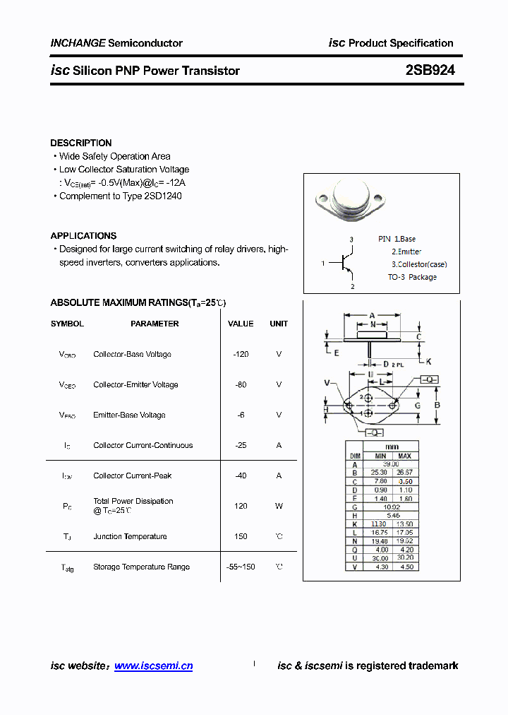 2SB924_8400414.PDF Datasheet