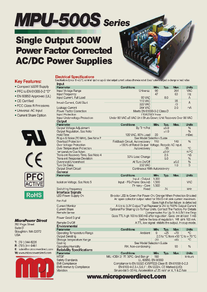 MPU500S48YZI_8401387.PDF Datasheet