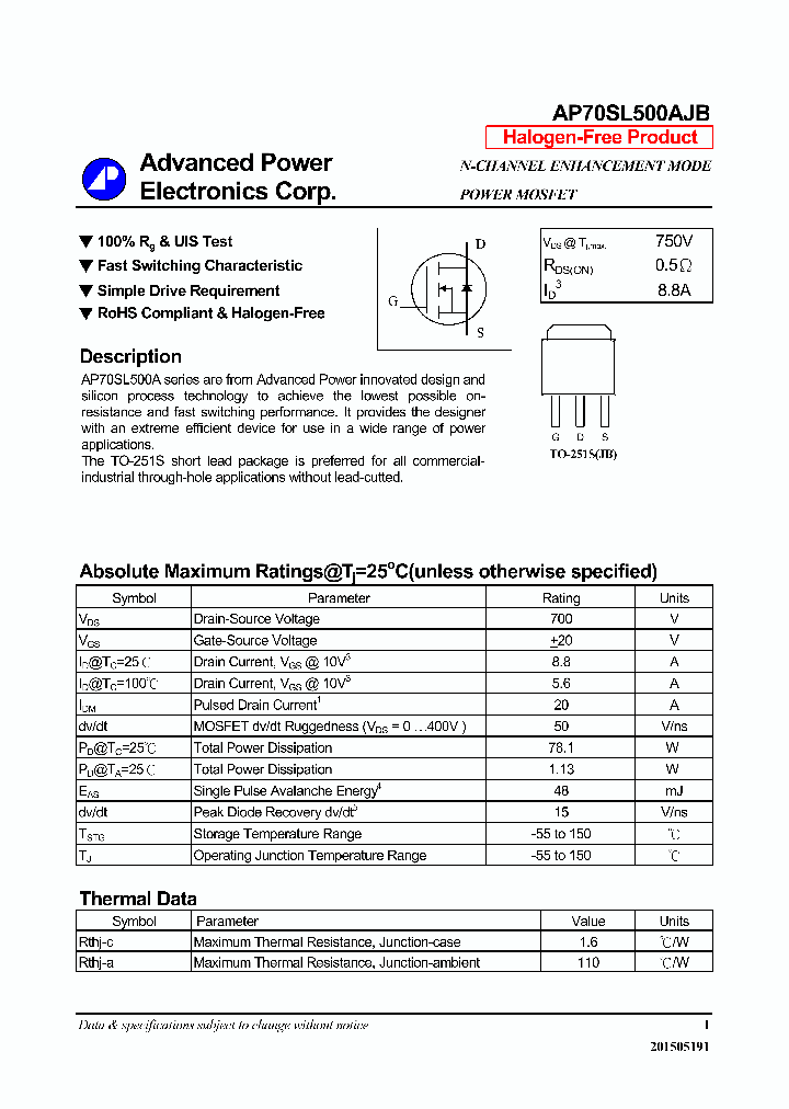AP70SL500AJB_8401314.PDF Datasheet