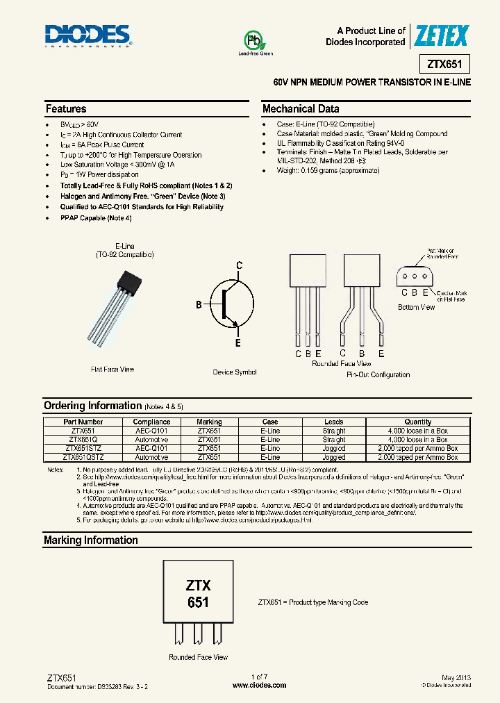 ZTX651_8401655.PDF Datasheet
