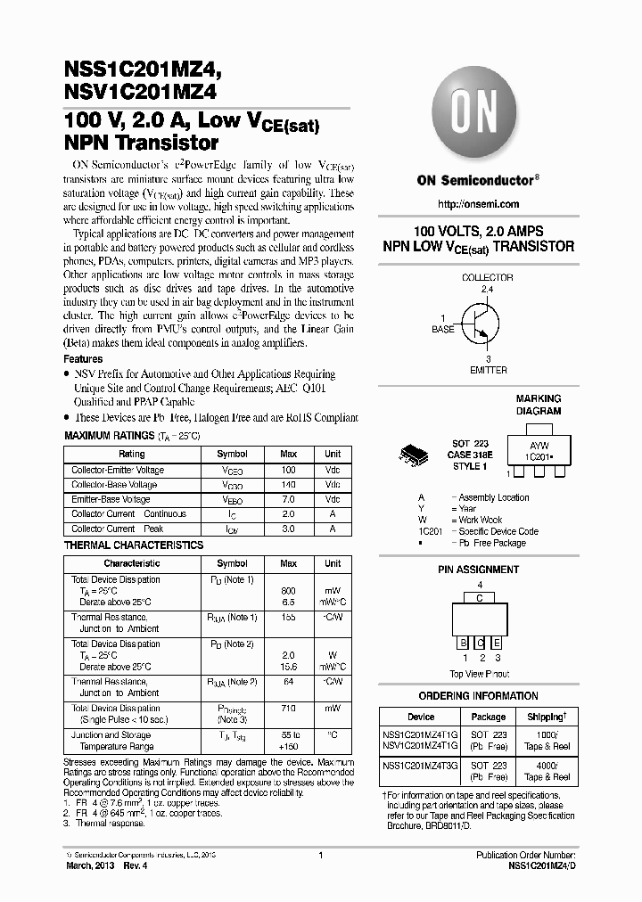 NSS1C201MZ4_8401855.PDF Datasheet