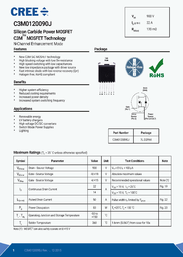 C3M0120090J_8403282.PDF Datasheet