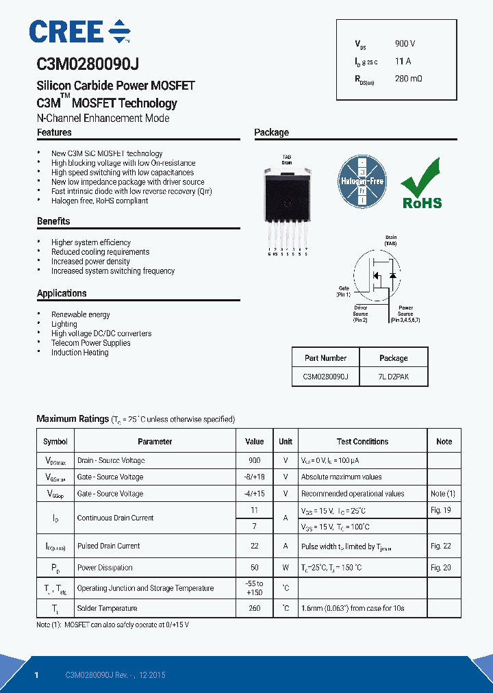 C3M0280090J_8403284.PDF Datasheet