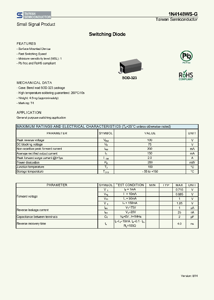 1N4148WS-G-N0RVG_8404372.PDF Datasheet