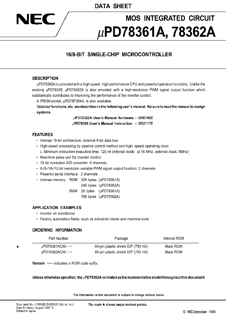 UPD78361ACW-XXX_8404392.PDF Datasheet