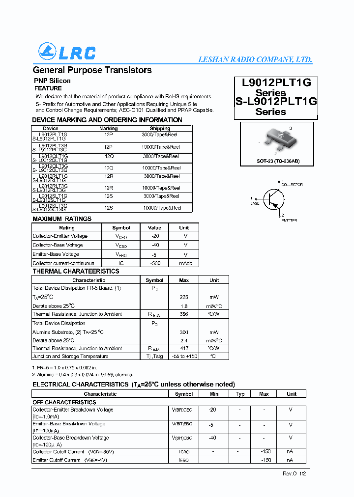 L9012QLT1G-15_8404723.PDF Datasheet
