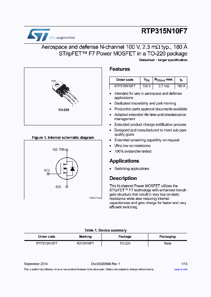 RTP315N10F7_8404979.PDF Datasheet