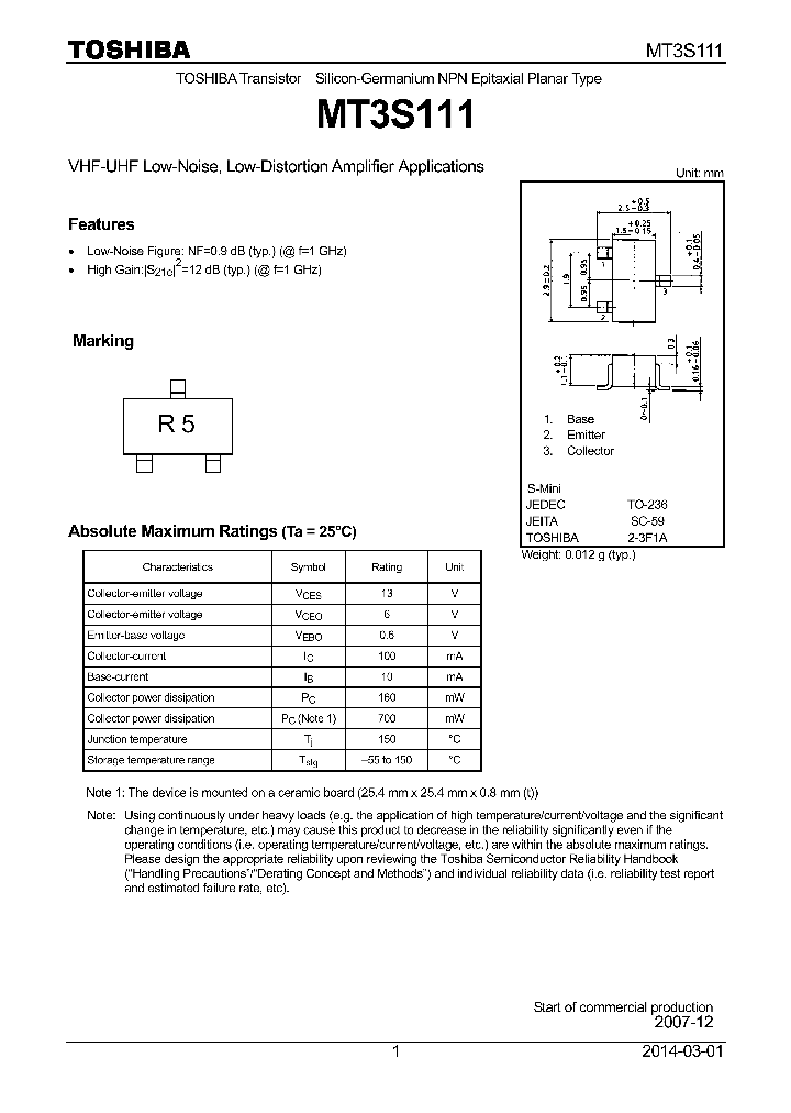 MT3S111_8405247.PDF Datasheet