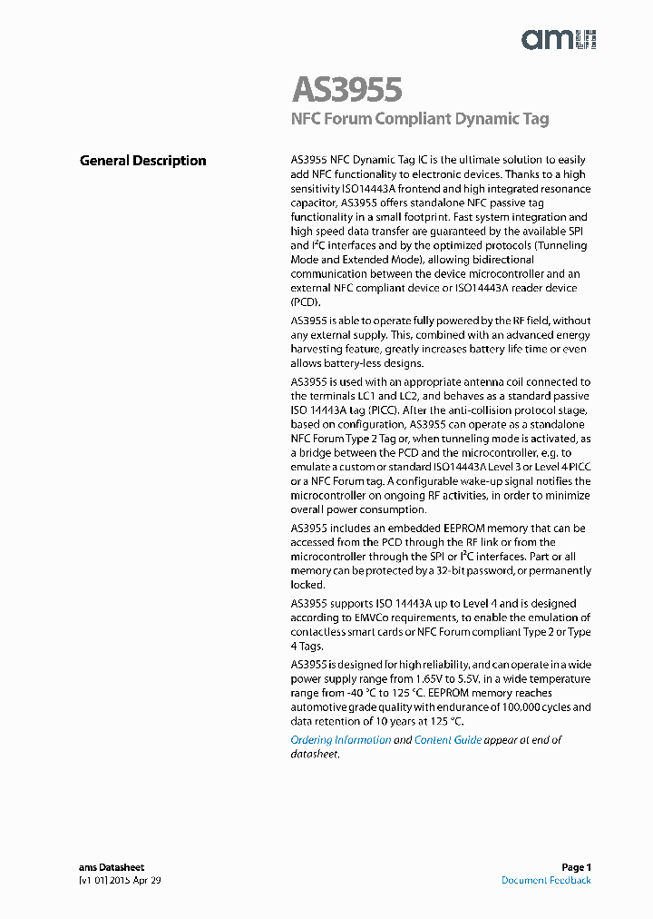 AS3955_8406210.PDF Datasheet