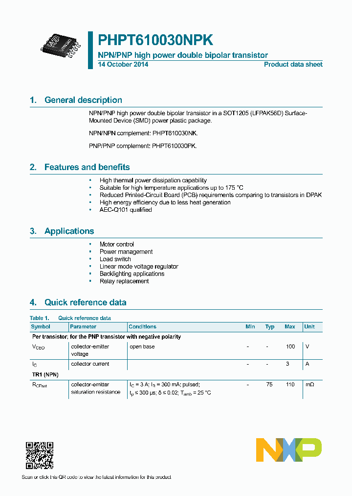 PHPT610030NPK_8406788.PDF Datasheet