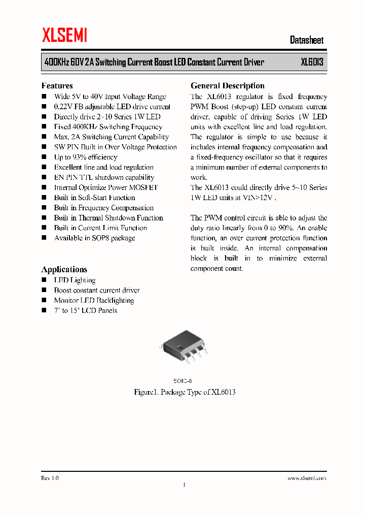 XL6013_8407060.PDF Datasheet