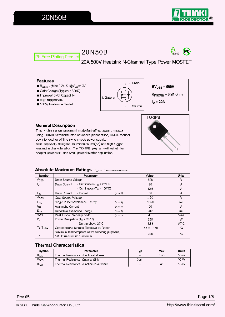 20N50B_8408284.PDF Datasheet