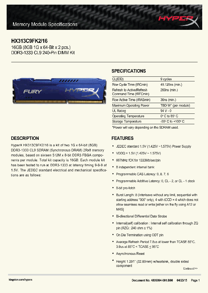 HX313C9FK2-16_8408453.PDF Datasheet