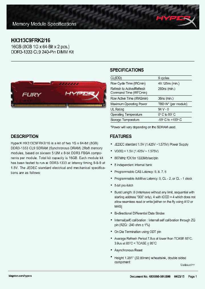 HX313C9FRK2-16_8408457.PDF Datasheet