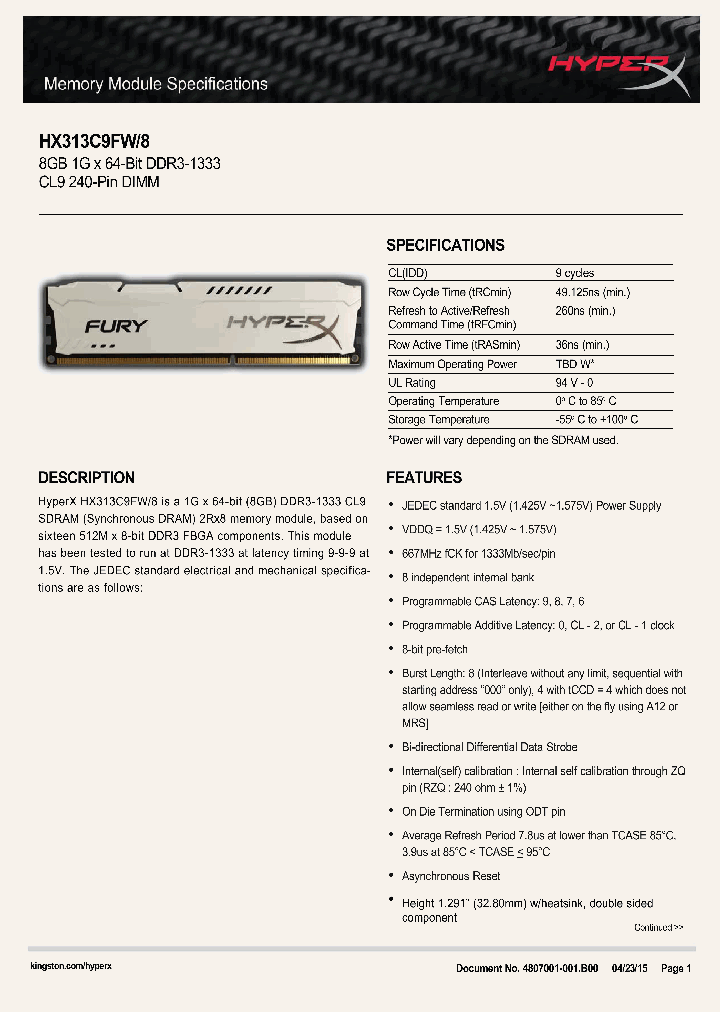 HX313C9FW-8_8408458.PDF Datasheet