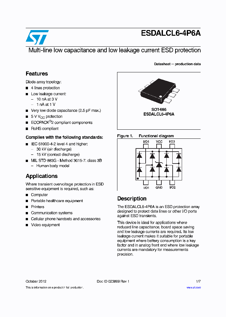 ESDALCL6-4P6A_8408675.PDF Datasheet