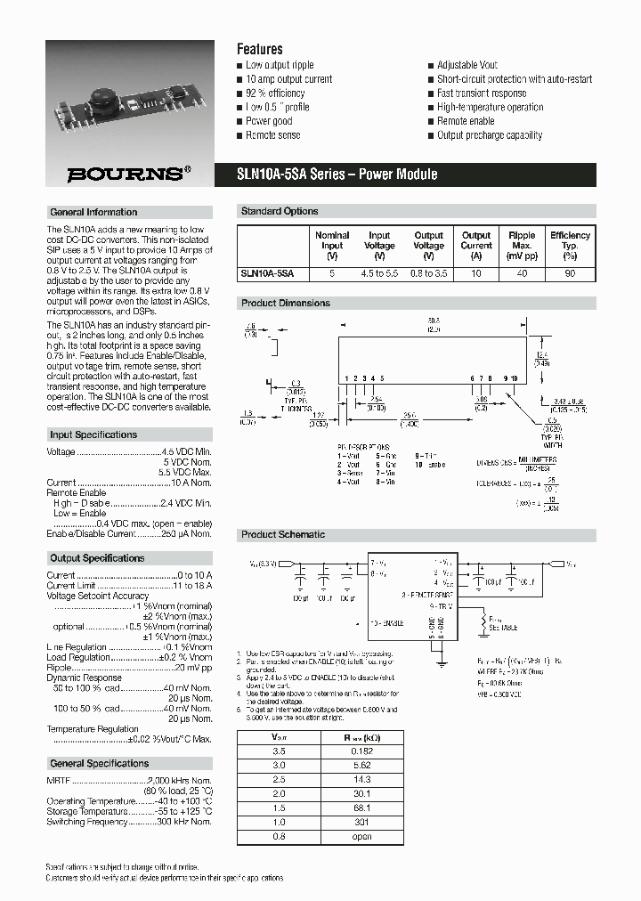 SLN10A-5SA_8408882.PDF Datasheet
