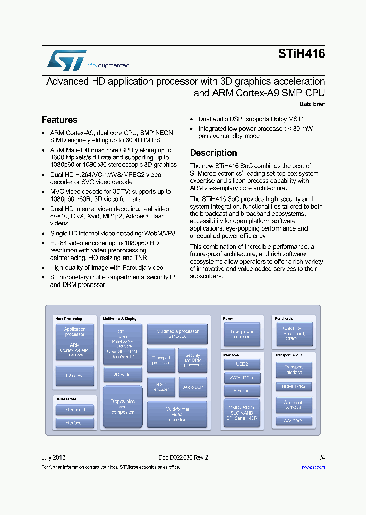 STIH416-BWAA_8409377.PDF Datasheet