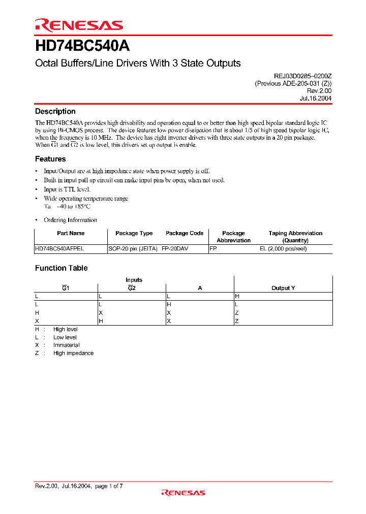HD74BC540A_8409488.PDF Datasheet