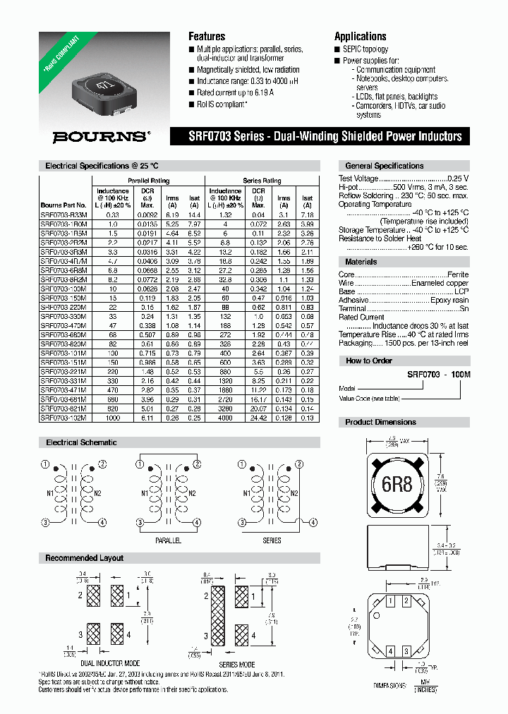 SRF0703-151M_8410071.PDF Datasheet