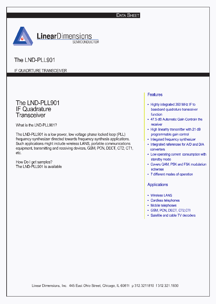 LND-PLL901_8409974.PDF Datasheet