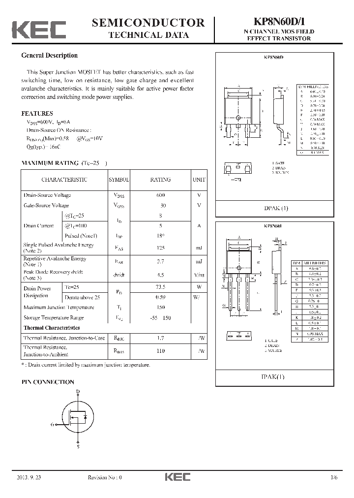 KP8N60D_8410323.PDF Datasheet