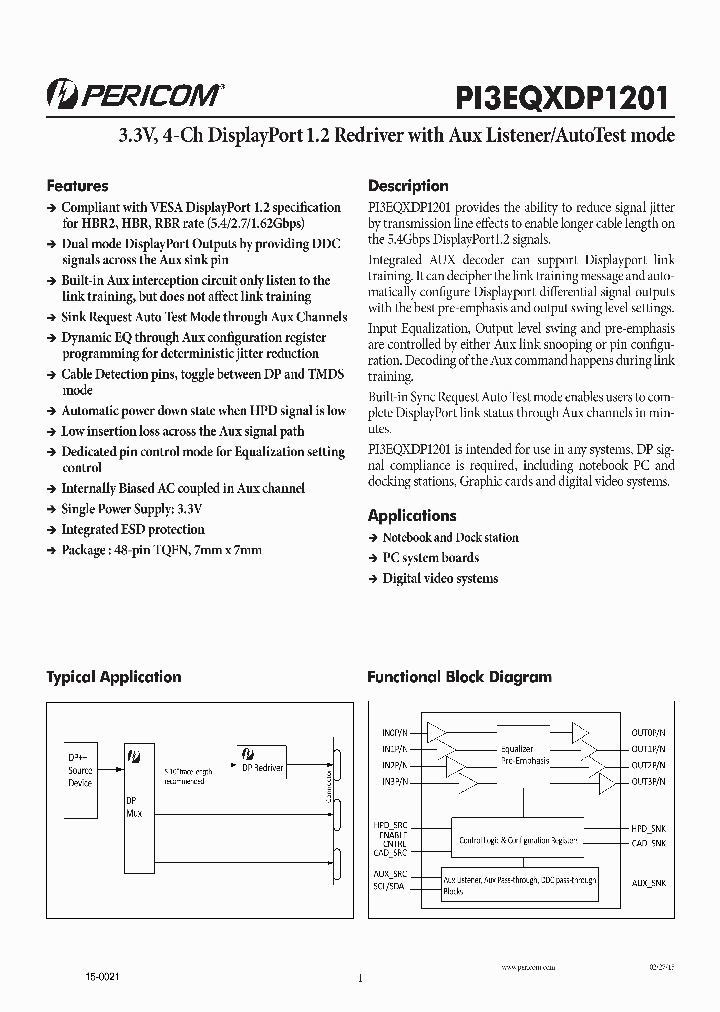 PI3EQXDP1201ZBE_8410500.PDF Datasheet