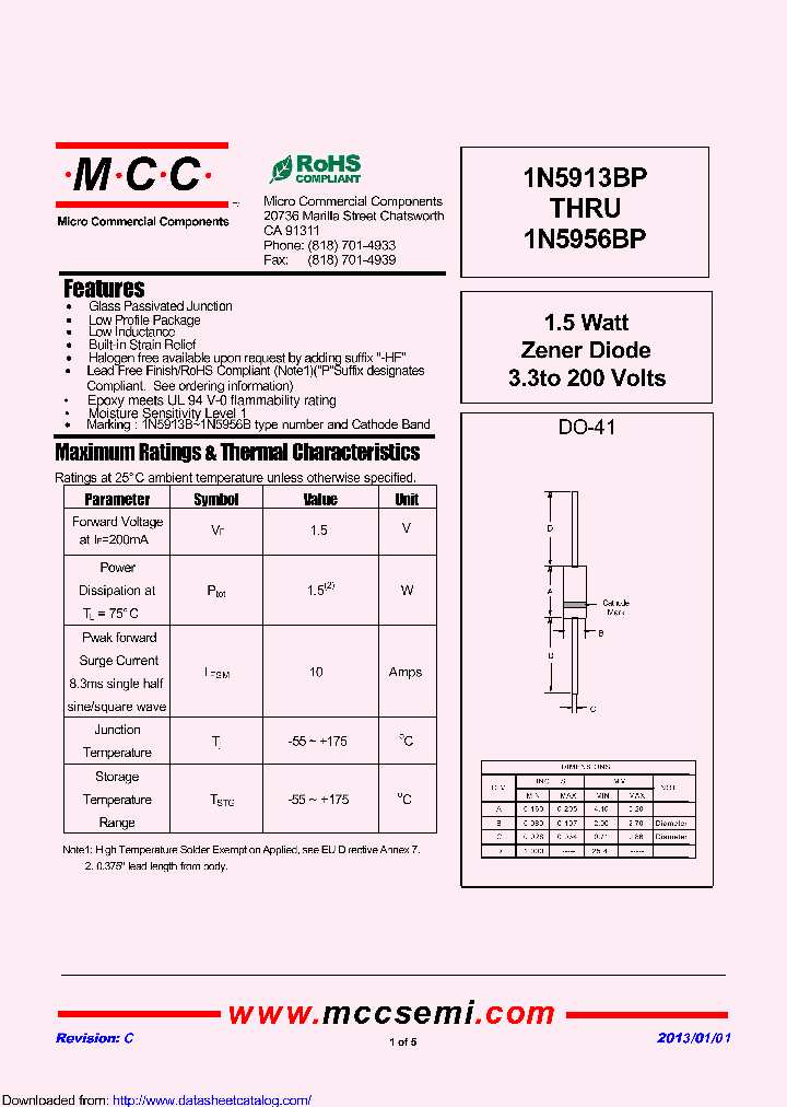 1N5913BP_8410480.PDF Datasheet
