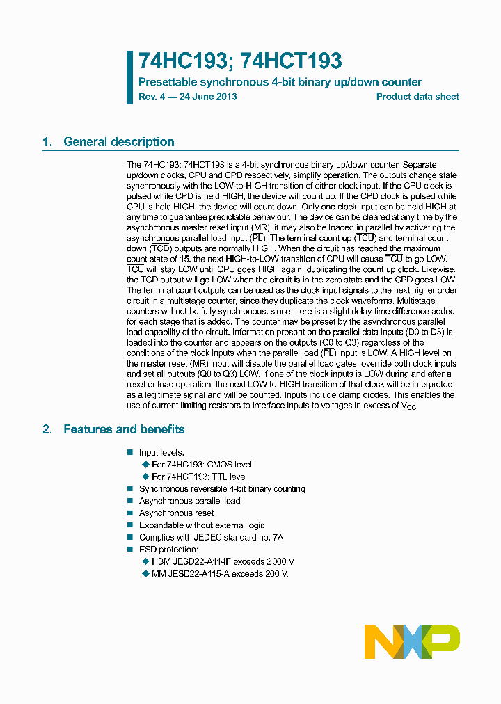 74HCT193PW_8413321.PDF Datasheet