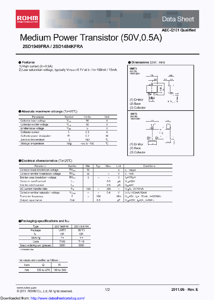 2SD1484KFRA_8413657.PDF Datasheet