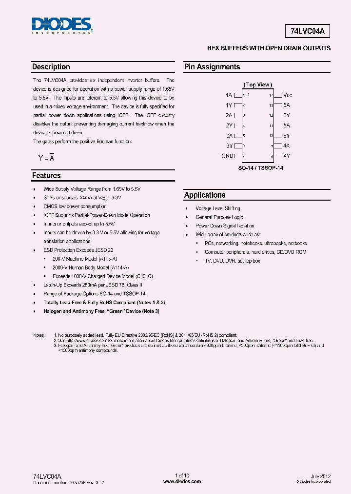 74LVC04AS14-13_8415180.PDF Datasheet