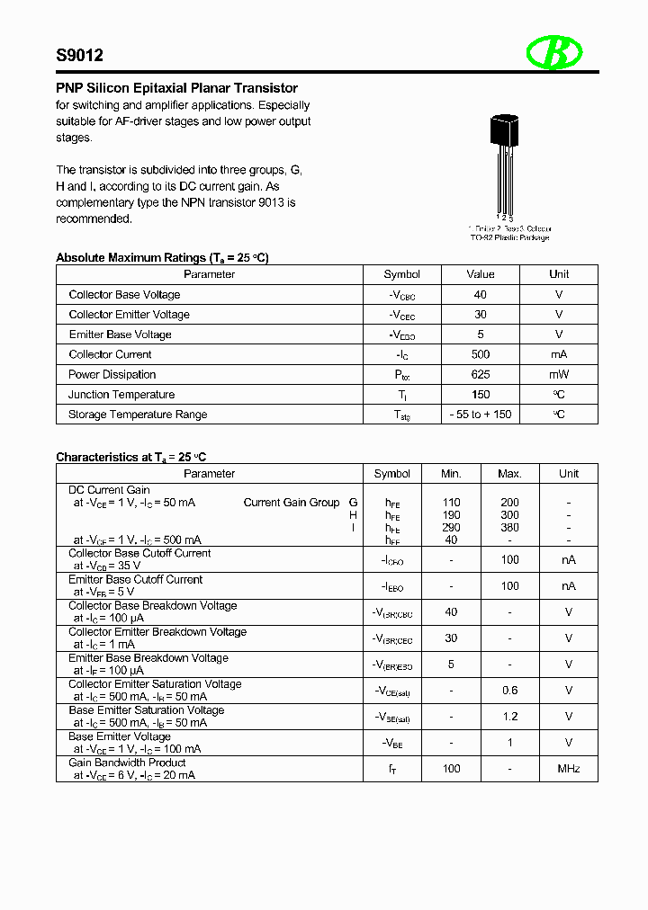 S9012_8415793.PDF Datasheet