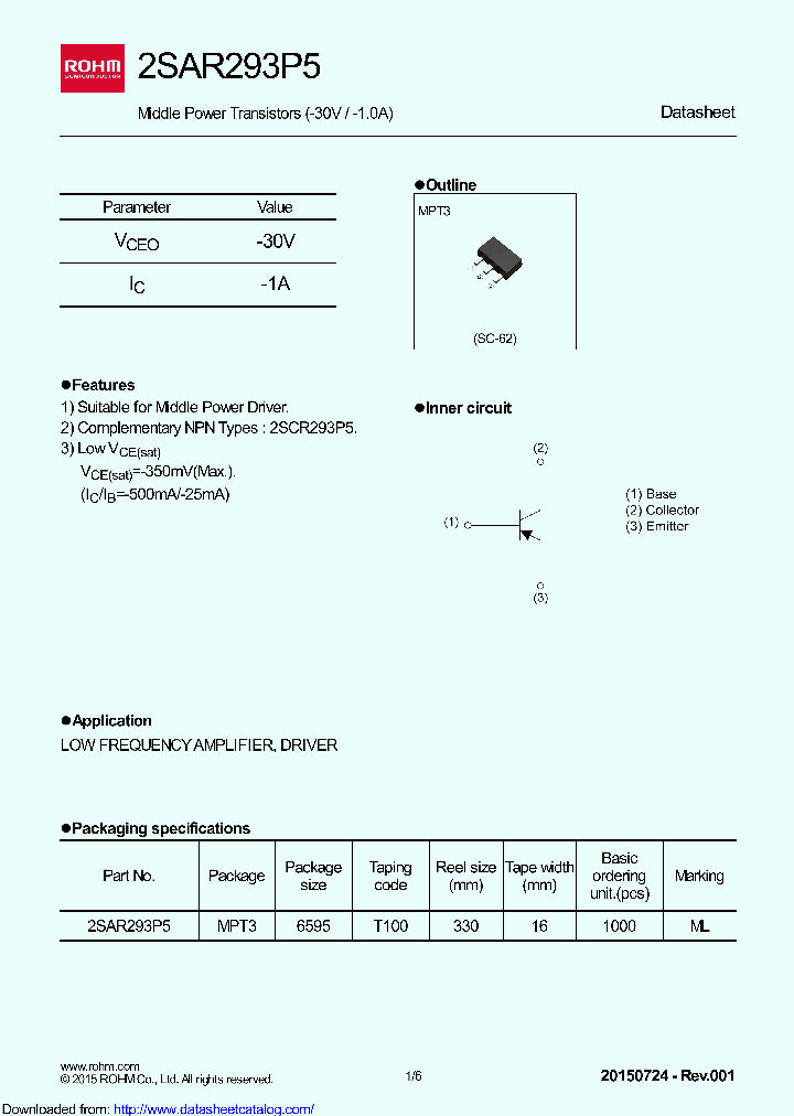 2SAR293P5T100_8415625.PDF Datasheet