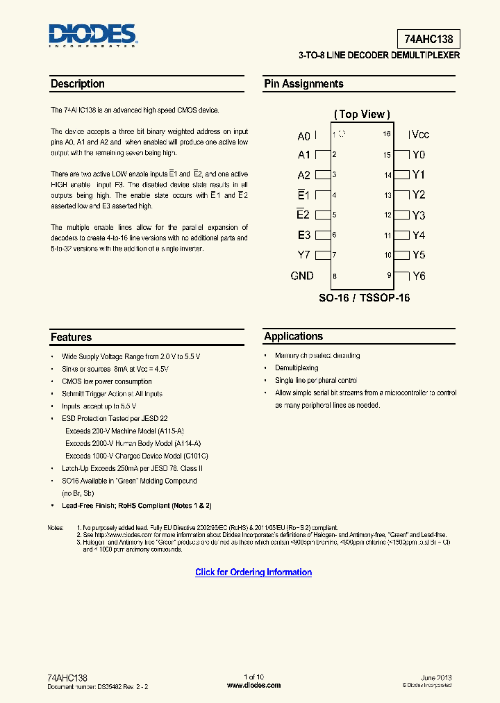 74AHC138T16-13_8416182.PDF Datasheet
