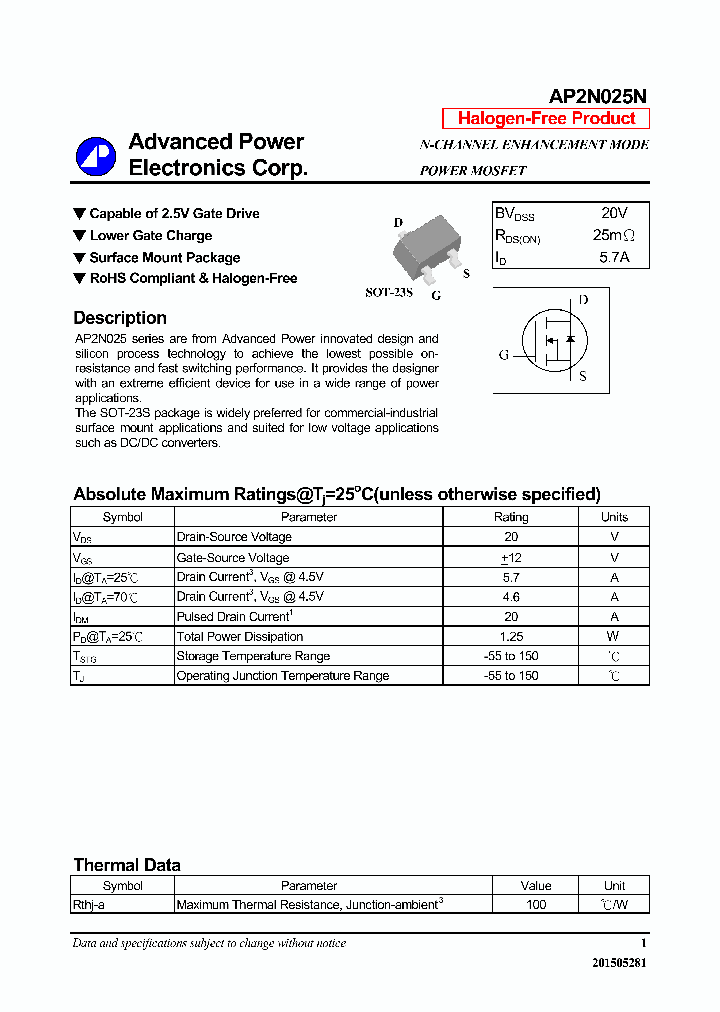 AP2N025N_8416586.PDF Datasheet