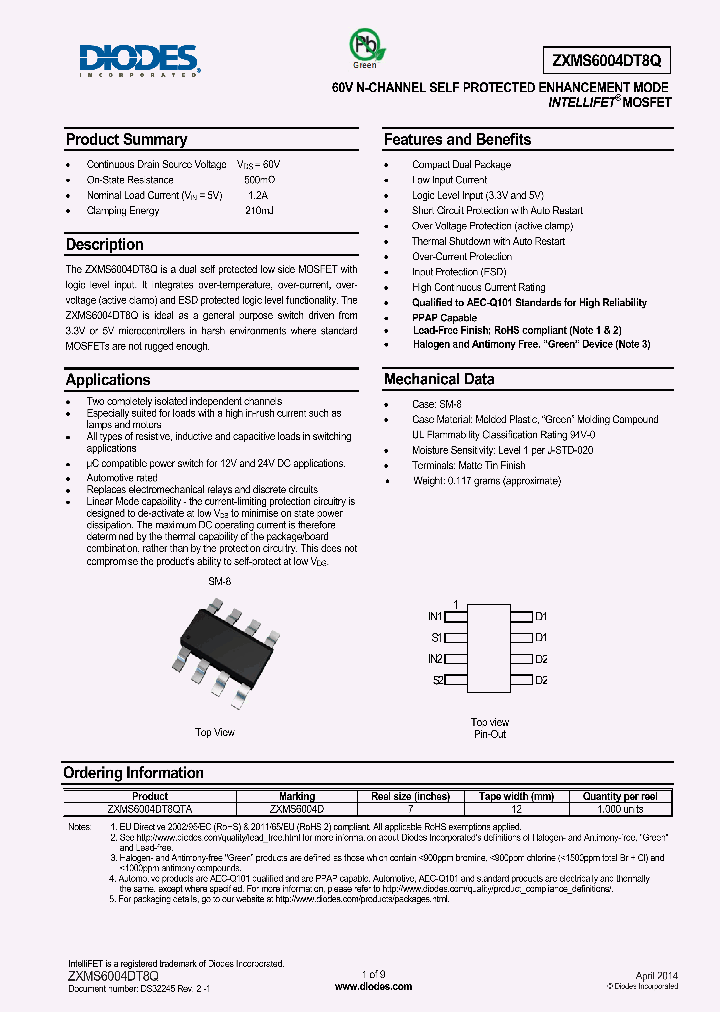 ZXMS6004DT8Q_8417317.PDF Datasheet