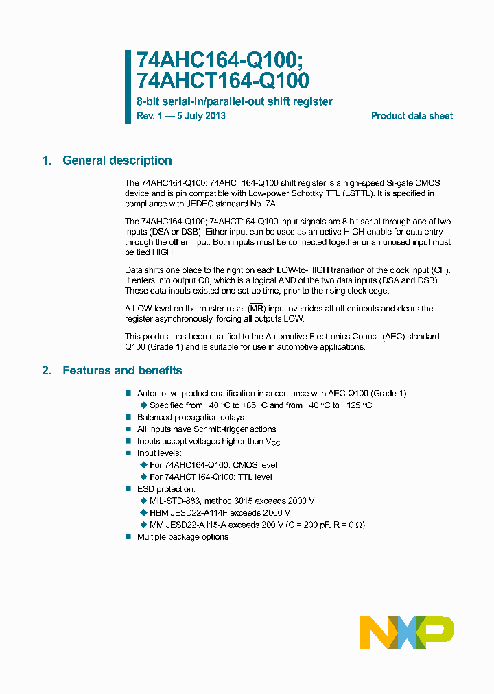 74AHC164D-Q100_8418351.PDF Datasheet