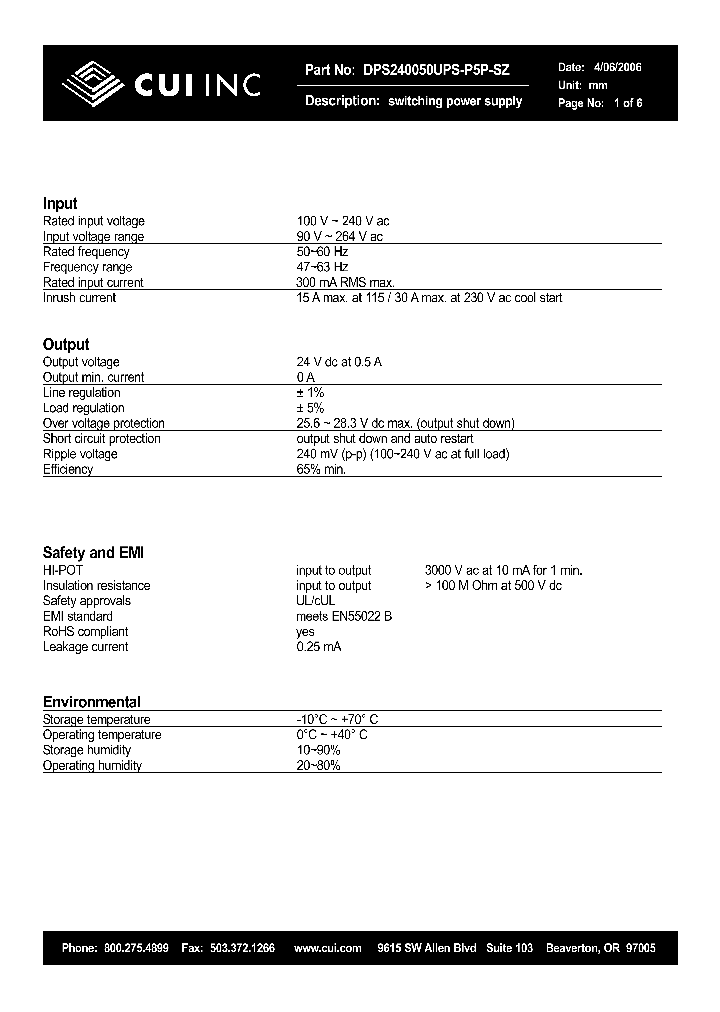 DPS240050UPS-P5P-SZ_8419919.PDF Datasheet
