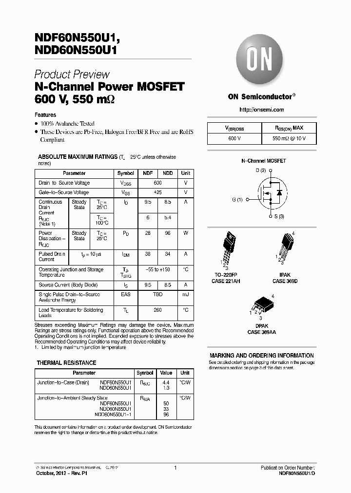NDF60N550U1_8420372.PDF Datasheet
